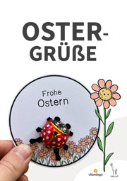 Ostergruß: Schoko-Marienkäfer (Feriengruß)