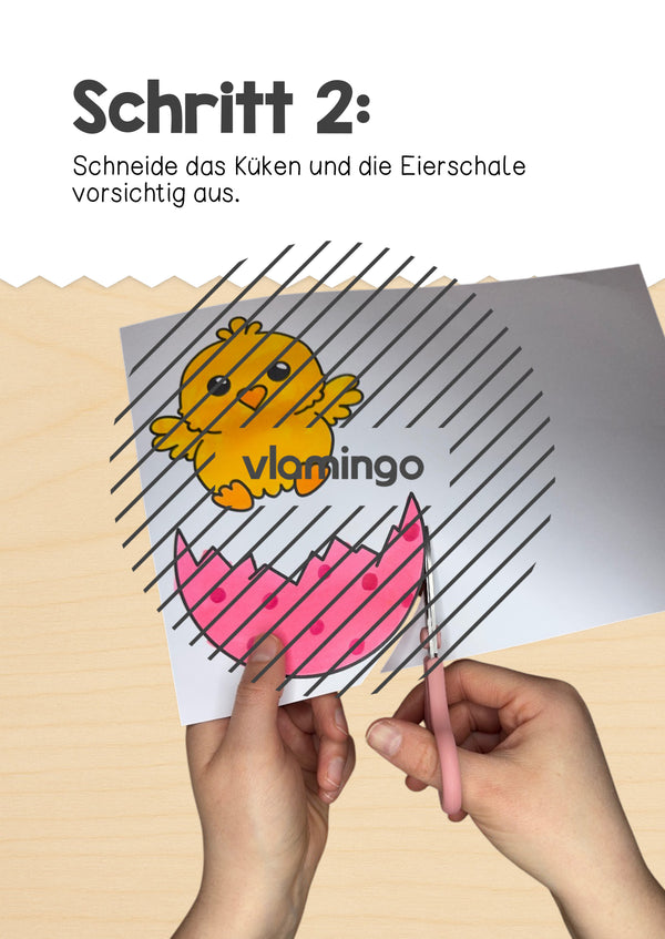 Ostern: Klappkarte zum Aufstellen und Verschenken (Kunst & Vertretung)