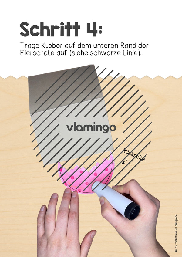 Ostern: Klappkarte zum Aufstellen und Verschenken (Kunst & Vertretung)
