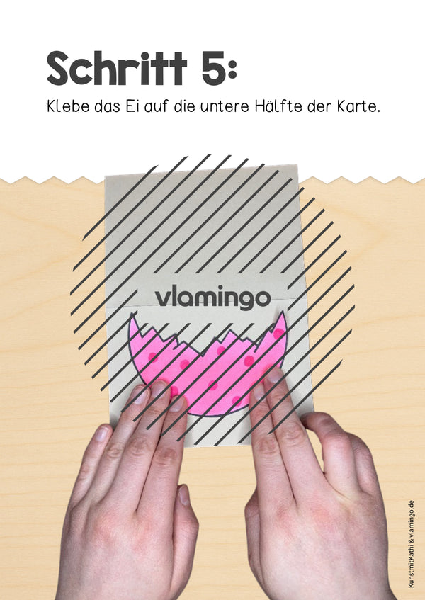 Ostern: Klappkarte zum Aufstellen und Verschenken (Kunst & Vertretung)