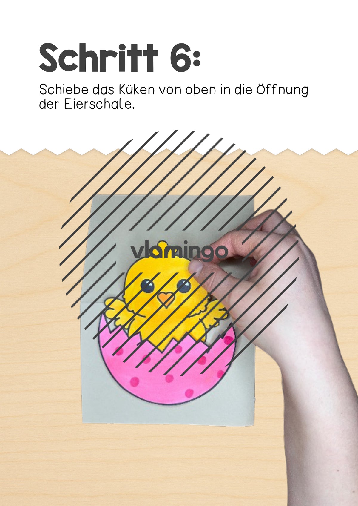 Ostern: Klappkarte zum Aufstellen und Verschenken (Kunst & Vertretung)
