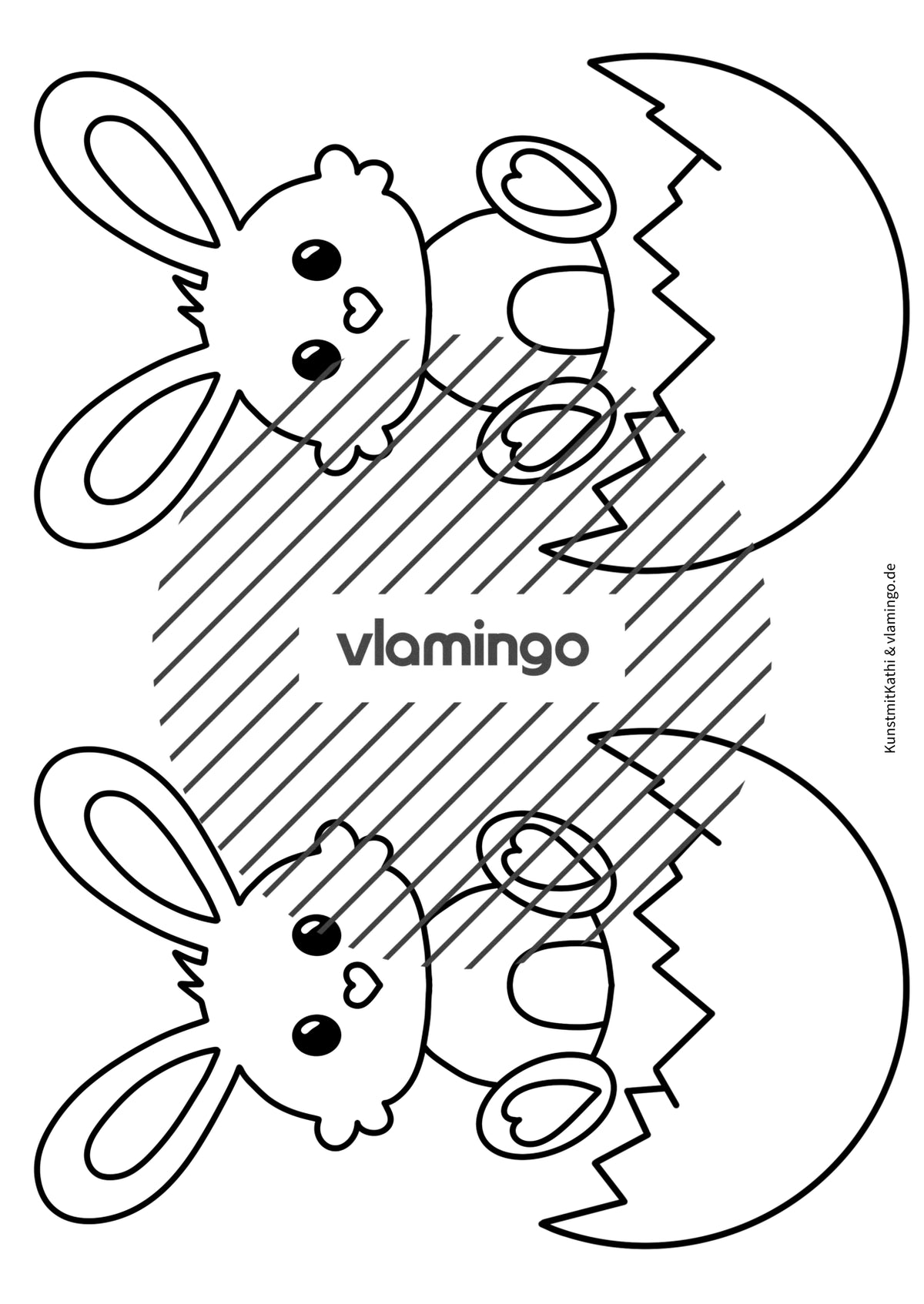 Ostern: Klappkarte zum Aufstellen und Verschenken (Kunst & Vertretung)