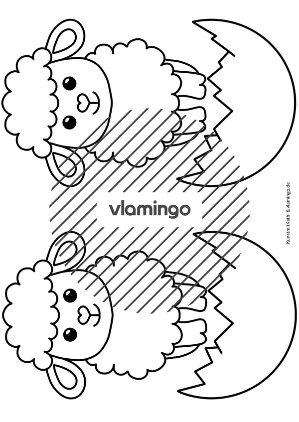 Ostern: Klappkarte zum Aufstellen und Verschenken (Kunst & Vertretung)