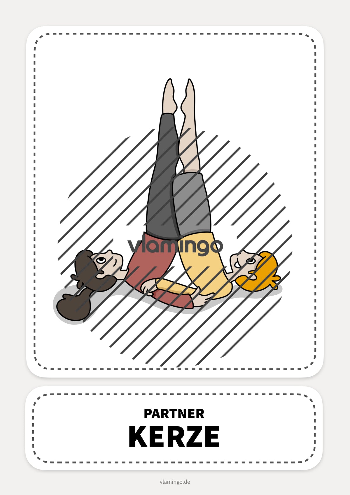 40 Partner-Yoga-Karten für zuhause, Kindergarten und Schule