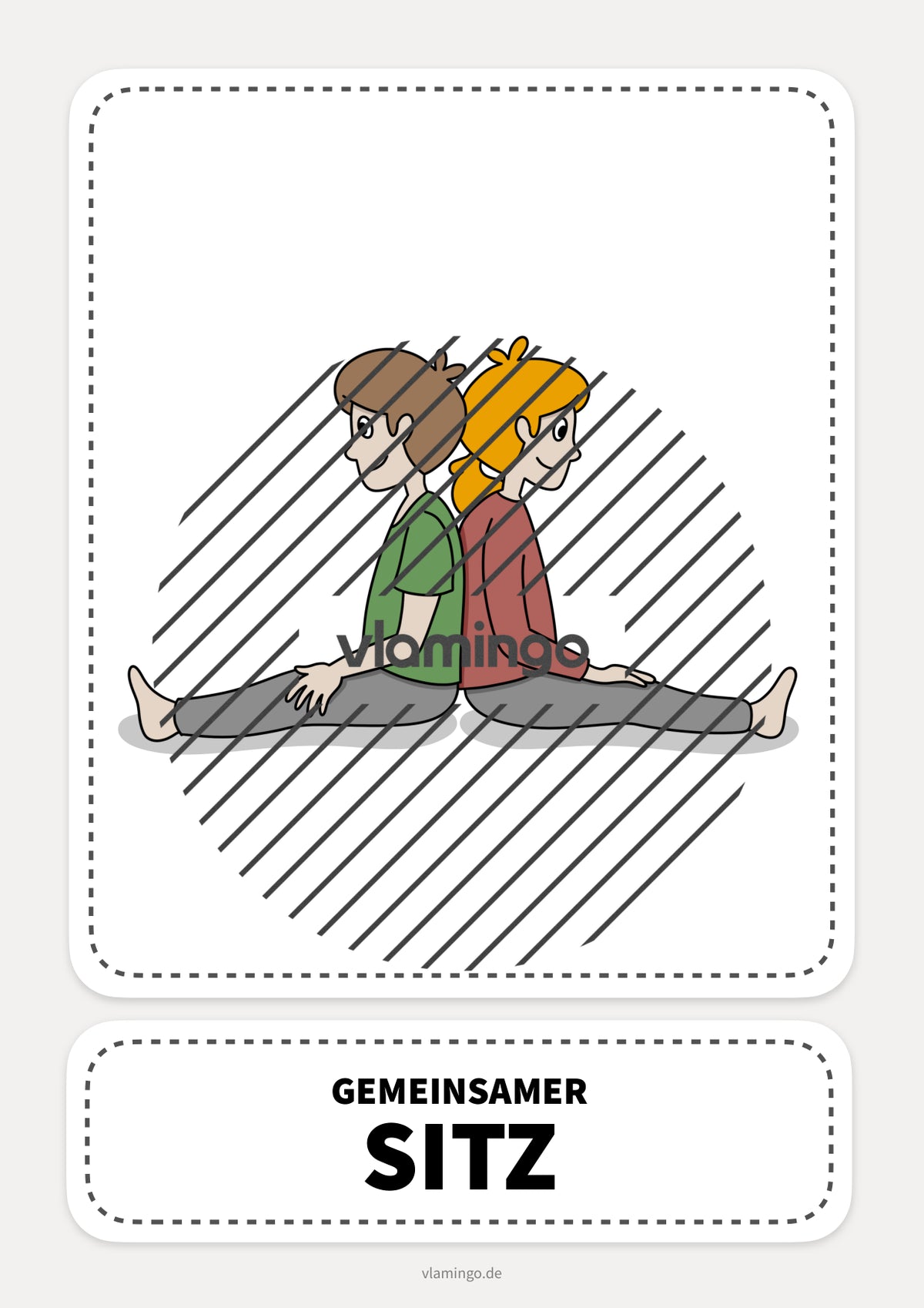 40 Partner-Yoga-Karten für zuhause, Kindergarten und Schule