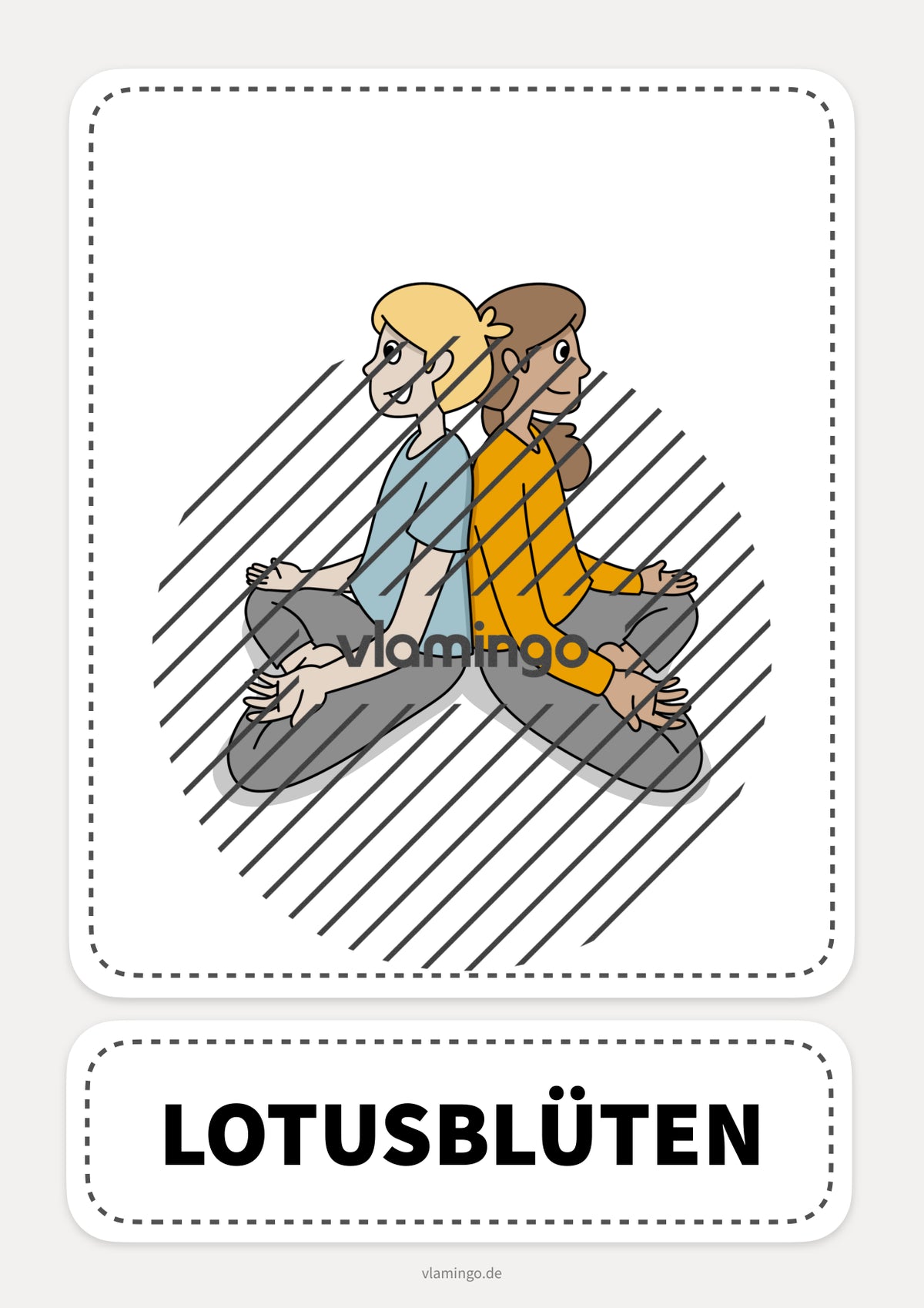 40 Partner-Yoga-Karten für zuhause, Kindergarten und Schule