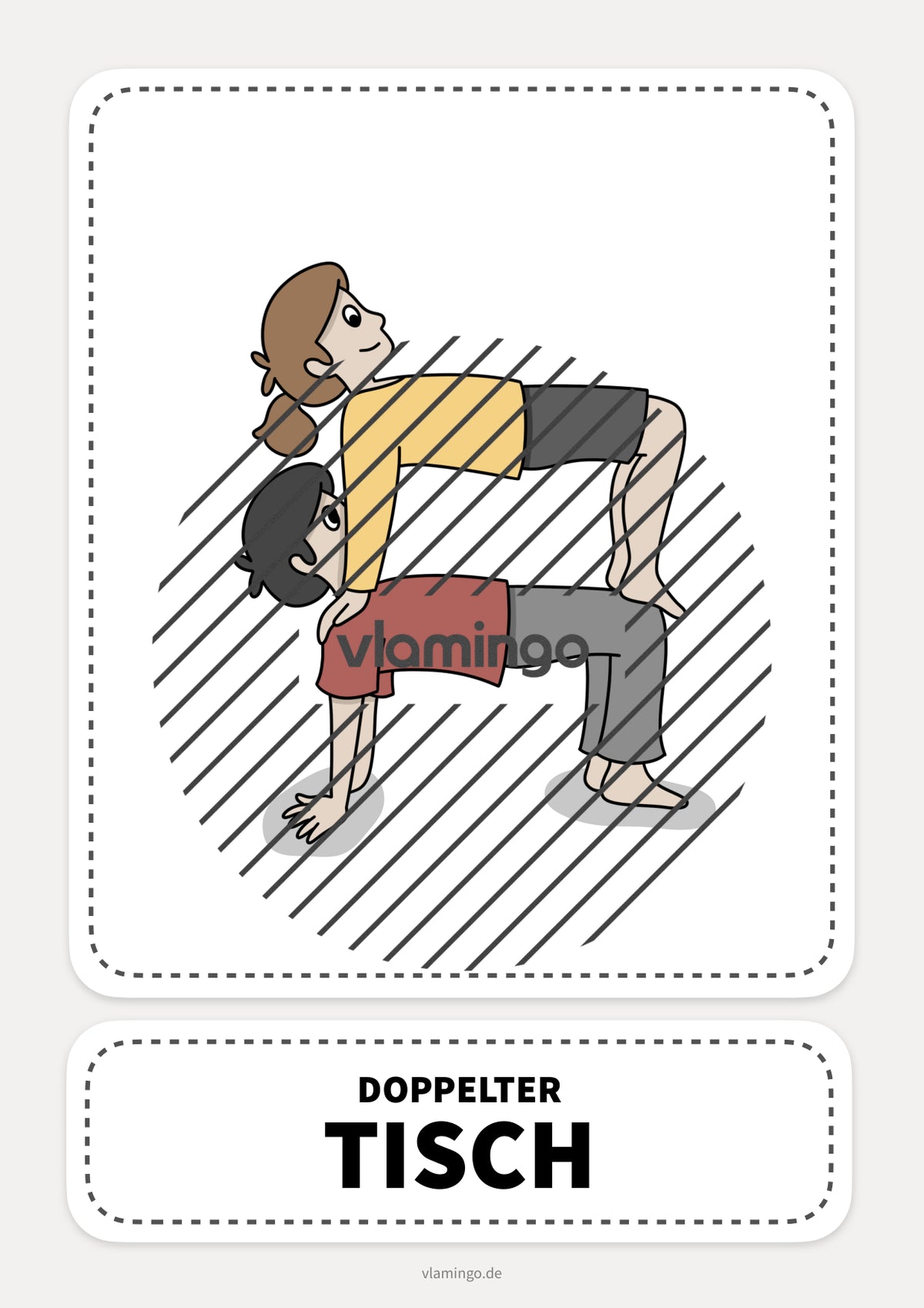 40 Partner-Yoga-Karten für zuhause, Kindergarten und Schule