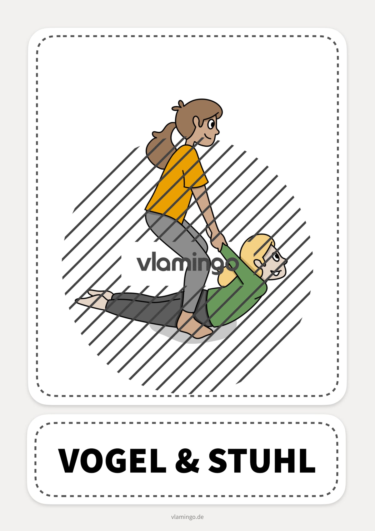 40 Partner-Yoga-Karten für zuhause, Kindergarten und Schule