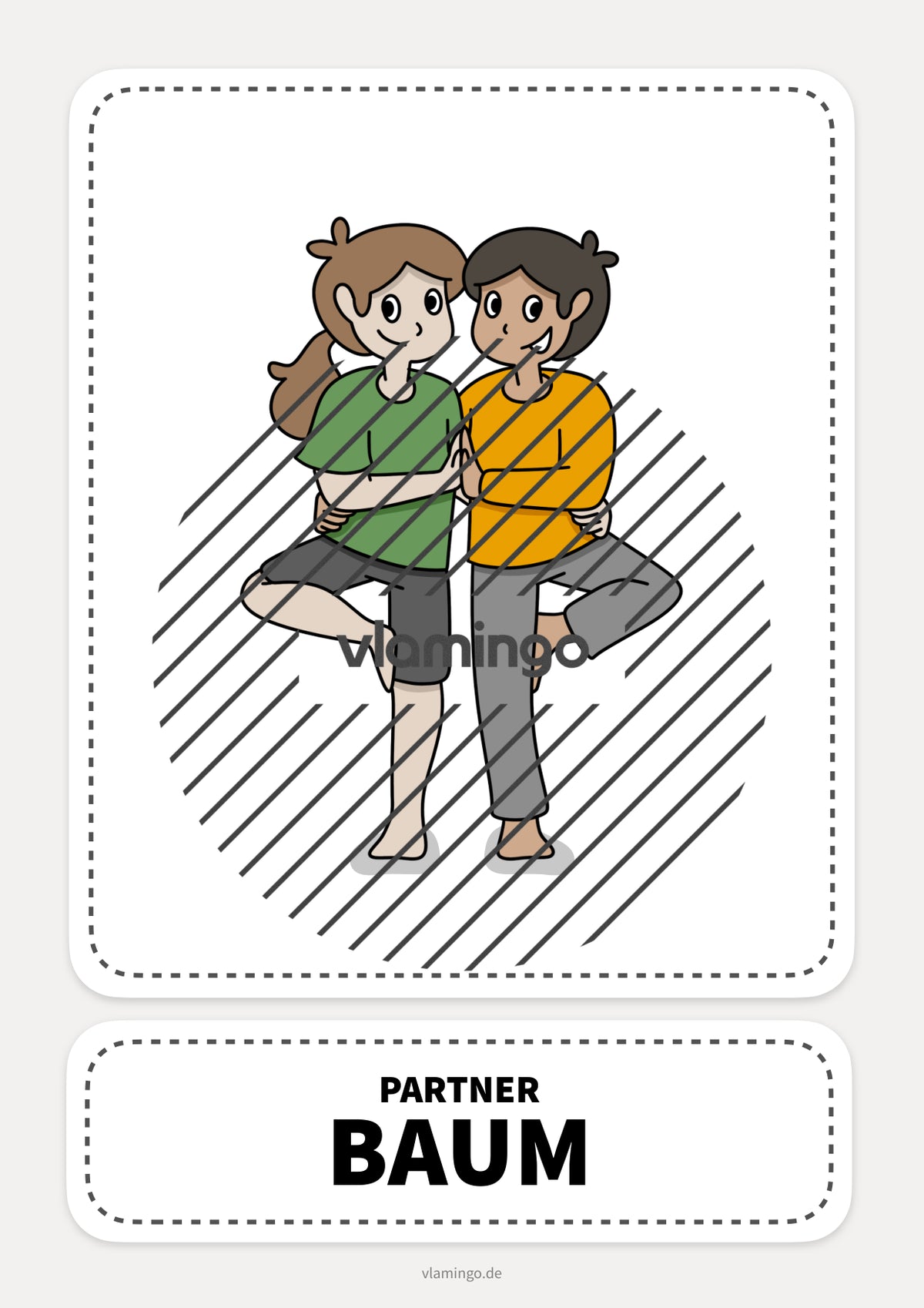 40 Partner-Yoga-Karten für zuhause, Kindergarten und Schule
