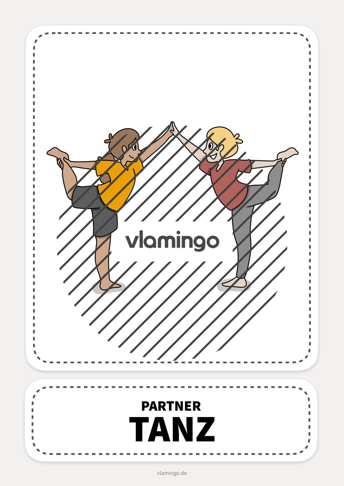 40 Partner-Yoga-Karten für zuhause, Kindergarten und Schule