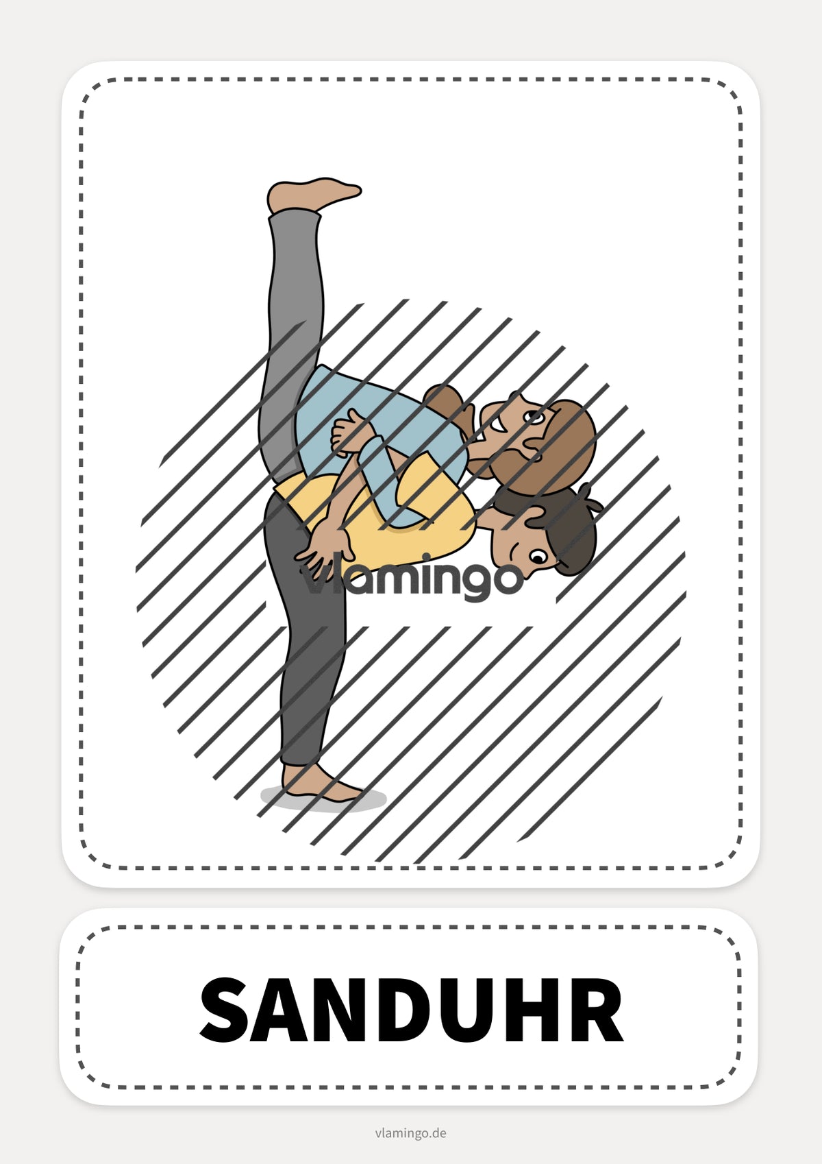 40 Partner-Yoga-Karten für zuhause, Kindergarten und Schule