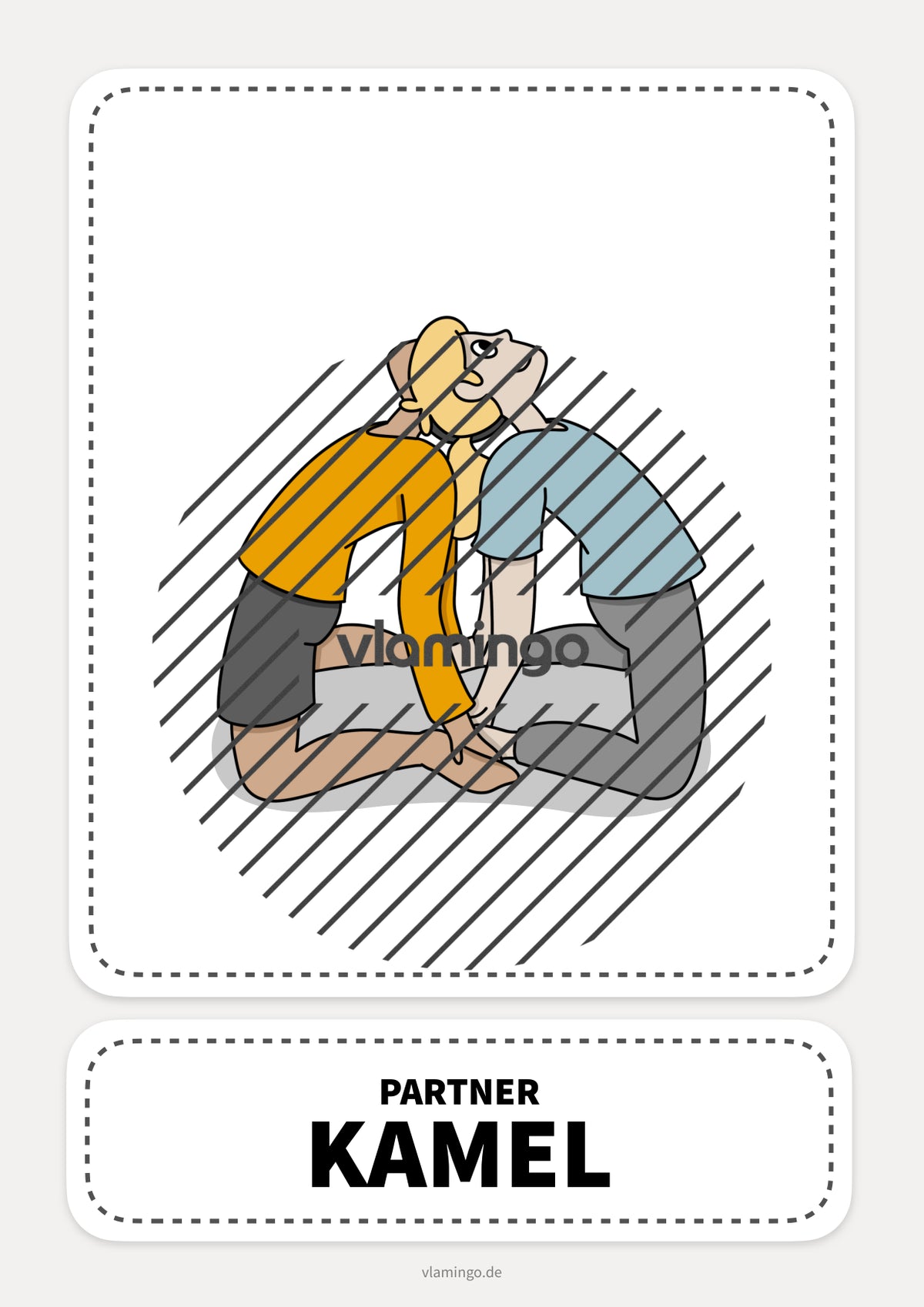 40 Partner-Yoga-Karten für zuhause, Kindergarten und Schule