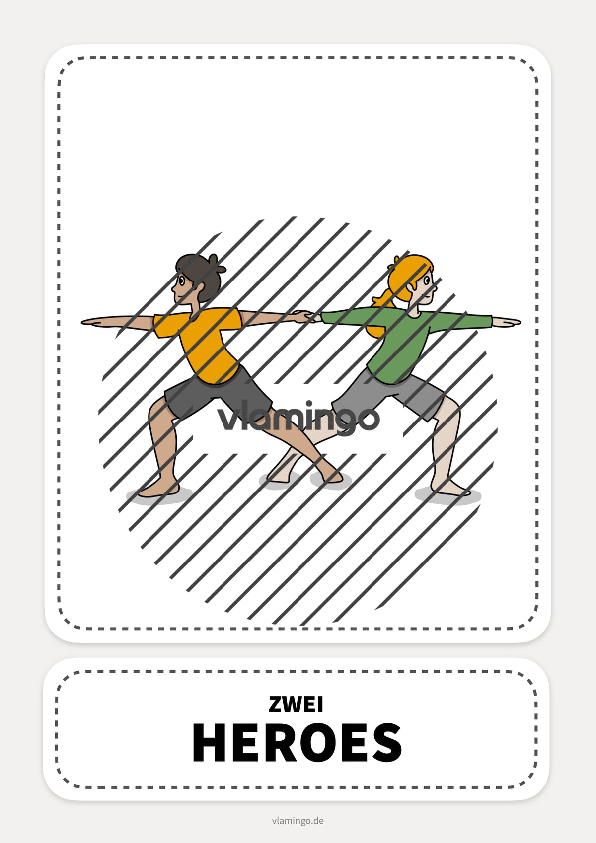 40 Partner-Yoga-Karten für zuhause, Kindergarten und Schule