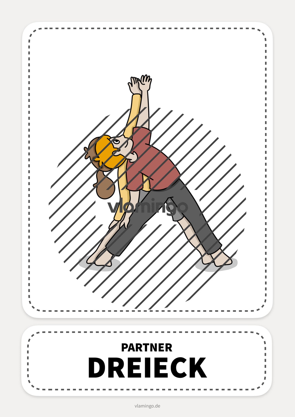 40 Partner-Yoga-Karten für zuhause, Kindergarten und Schule