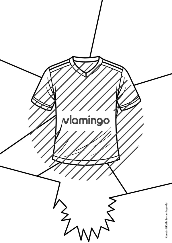 Fußball-WM 2026: Pop Art-Kunst (Malvorlagen)