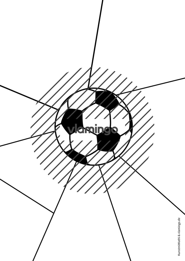 Fußball-WM 2026: Pop Art-Kunst (Malvorlagen)