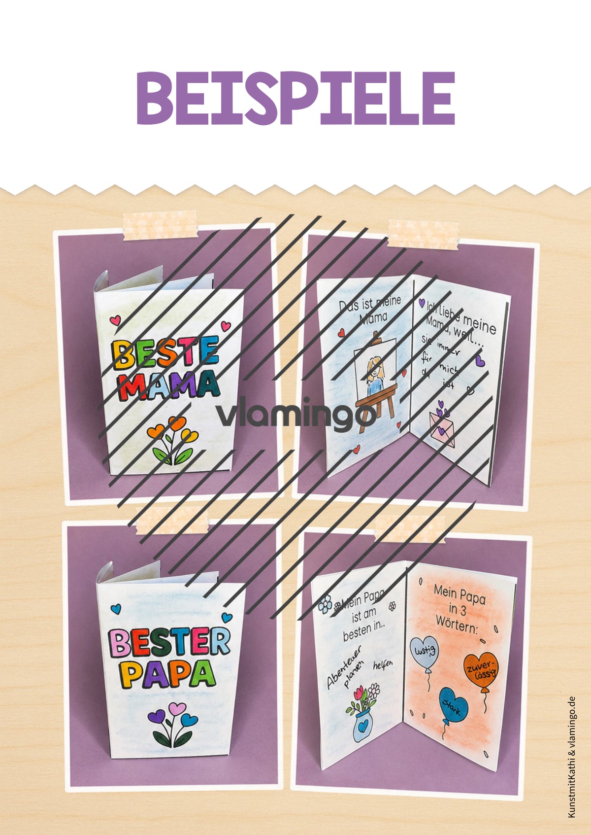 PopUp-Buch zum Muttertag & Vatertag (Bastelidee für Kinder)