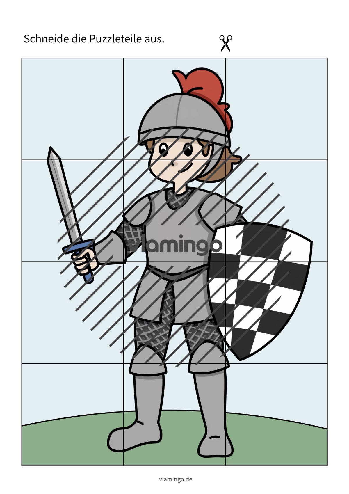 Puzzle-Lauf: Karneval-Edition für den Sportunterricht (Fasching)