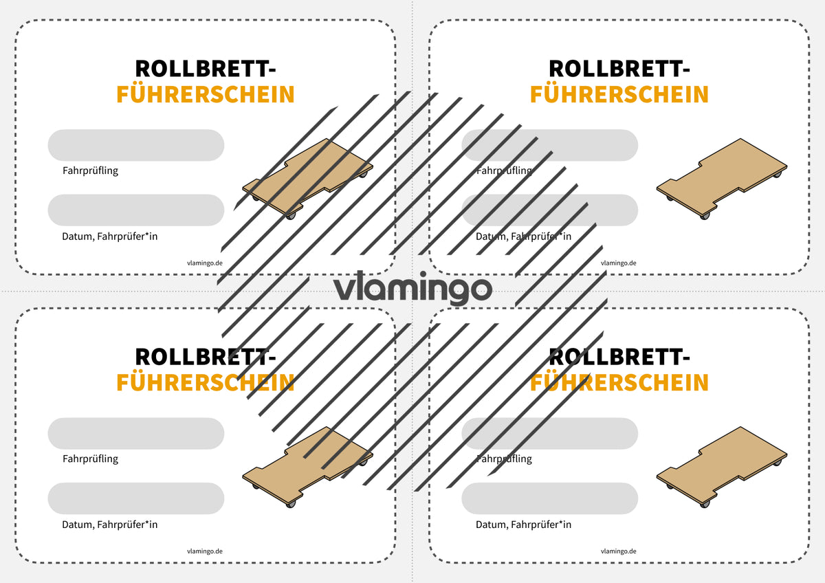 Rollbrettführerschein: 20+ Stationskarten für den Sportunterricht