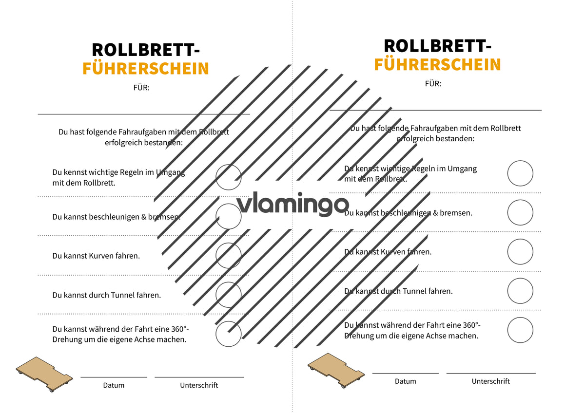 Rollbrettführerschein: 20+ Stationskarten für den Sportunterricht