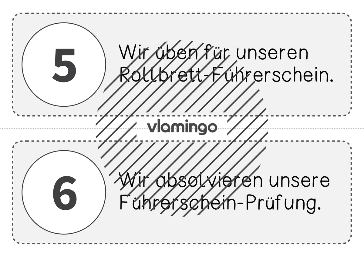 Rollbrettführerschein: 20+ Stationskarten für den Sportunterricht
