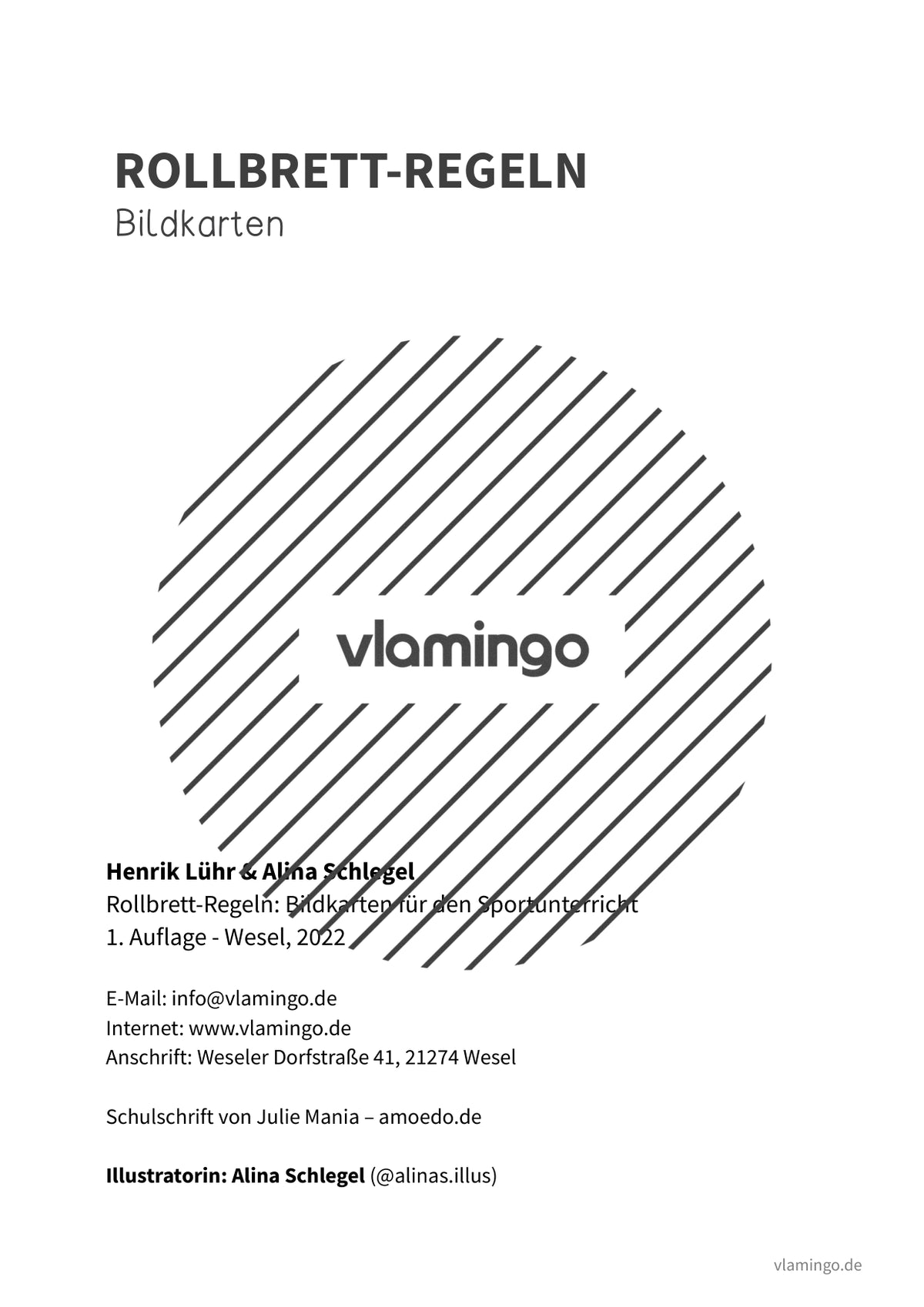 Rollbrett-Regeln für den Sportunterricht (Bildkarten)