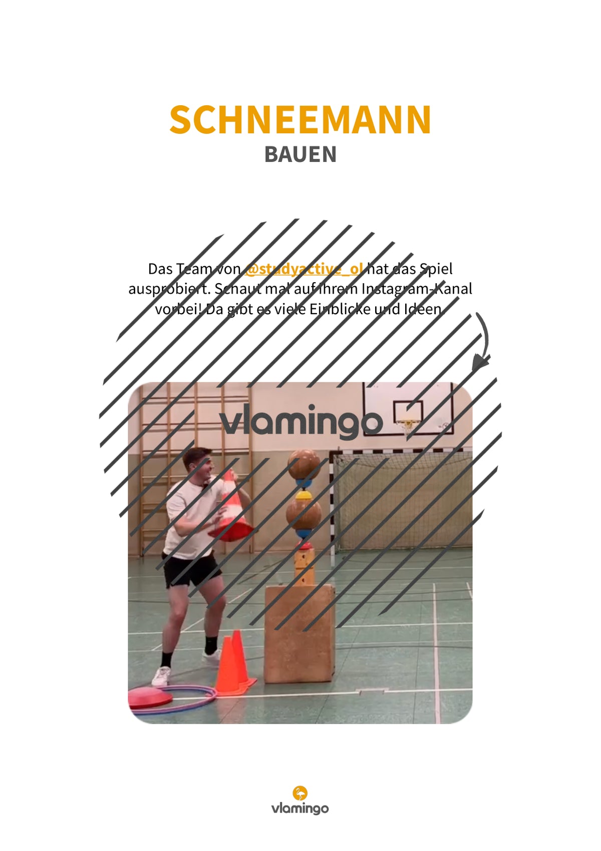 Schneemann bauen im Sportunterricht (kleine Spielidee)