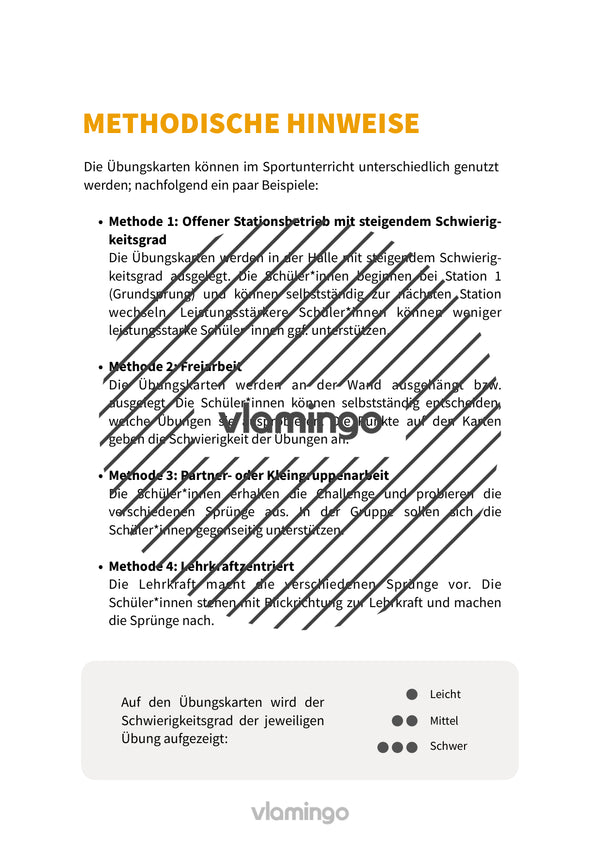 Seilspringen: 20+ Übungskarten für den Sportunterricht