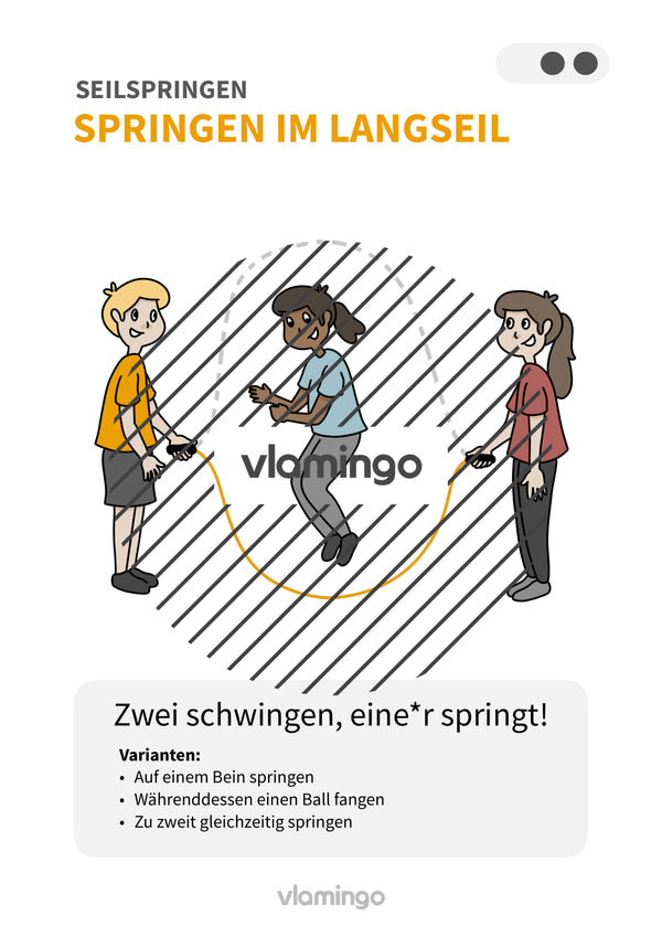 Seilspringen: 20+ Übungskarten für den Sportunterricht
