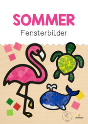Sommer-Fensterbilder für den Klassenraum