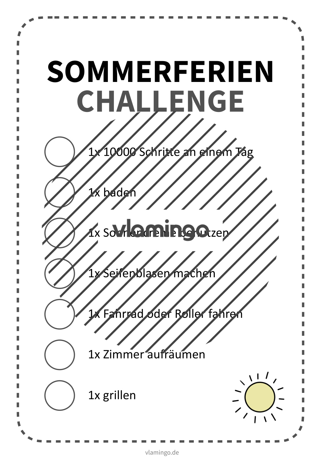 Sommerferien-Challenge
