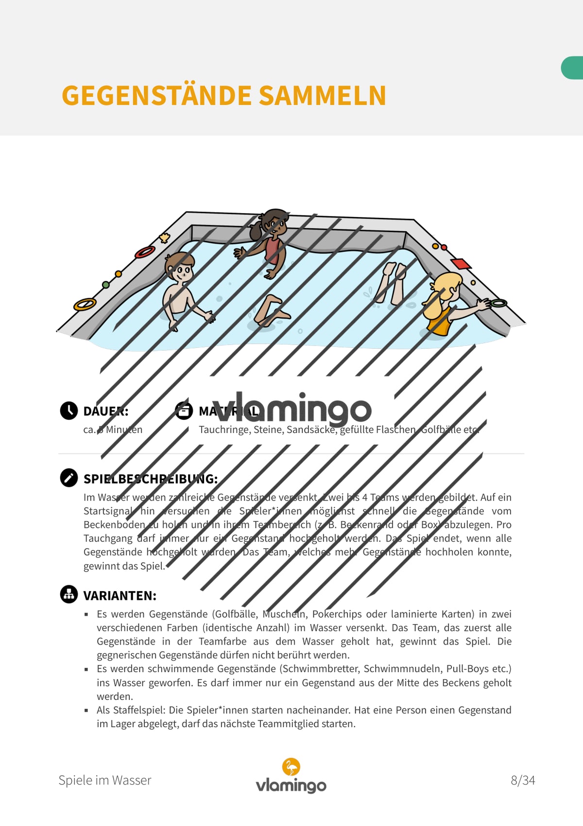 Spiele im Wasser: 30+ Schwimmspiele für den Schwimmunterricht