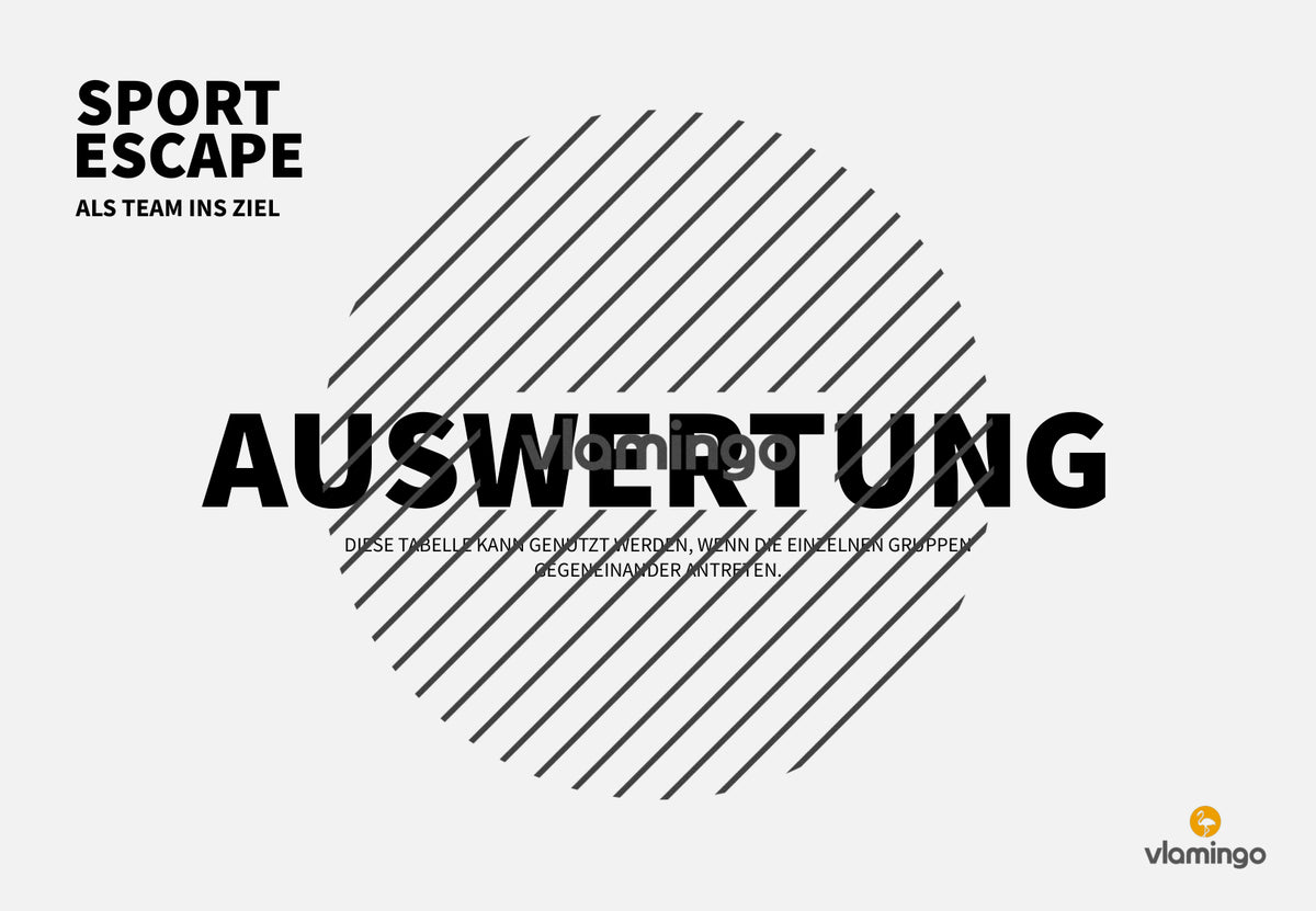Sport Escape: Als Team ins Ziel (Sekundarstufe)