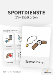Sportdienste: 25+ Bildkarten für den Sportunterricht