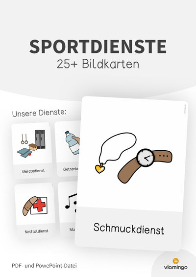 Sportdienste: 25+ Bildkarten für den Sportunterricht