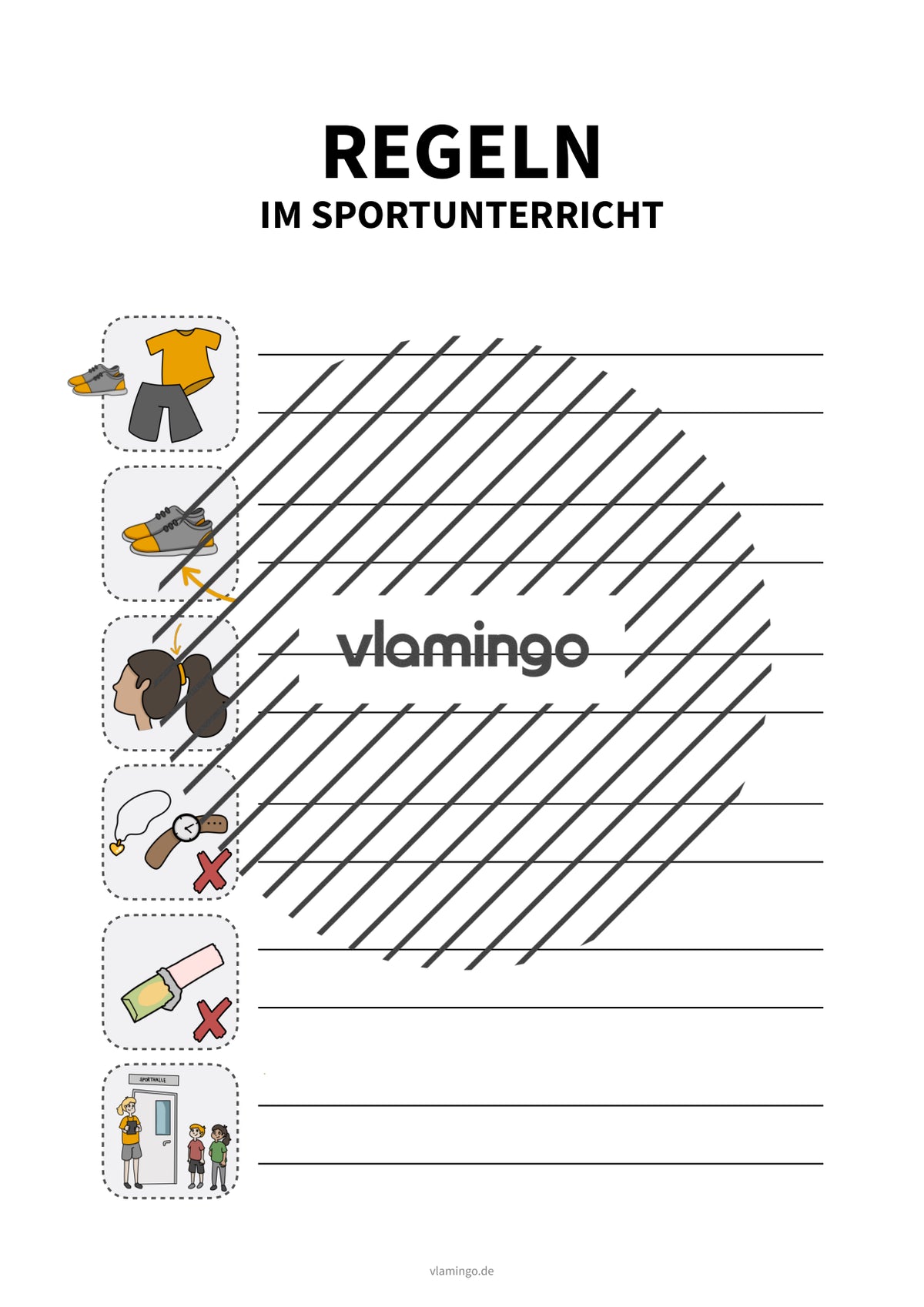 Regeln & Rituale im Sportunterricht: Plakat & Arbeitsblatt