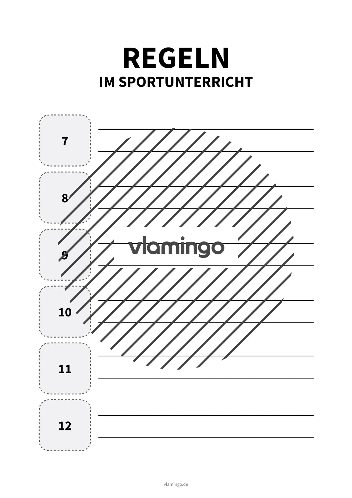 Regeln & Rituale im Sportunterricht: Plakat & Arbeitsblatt