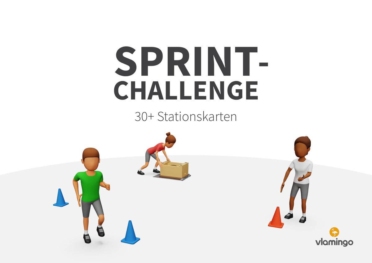 Sprint-Challenge: 30 Stationskarten für den Sportunterricht