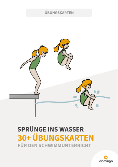 Sprünge ins Wasser: 30+ Übungskarten für den Schwimmunterricht