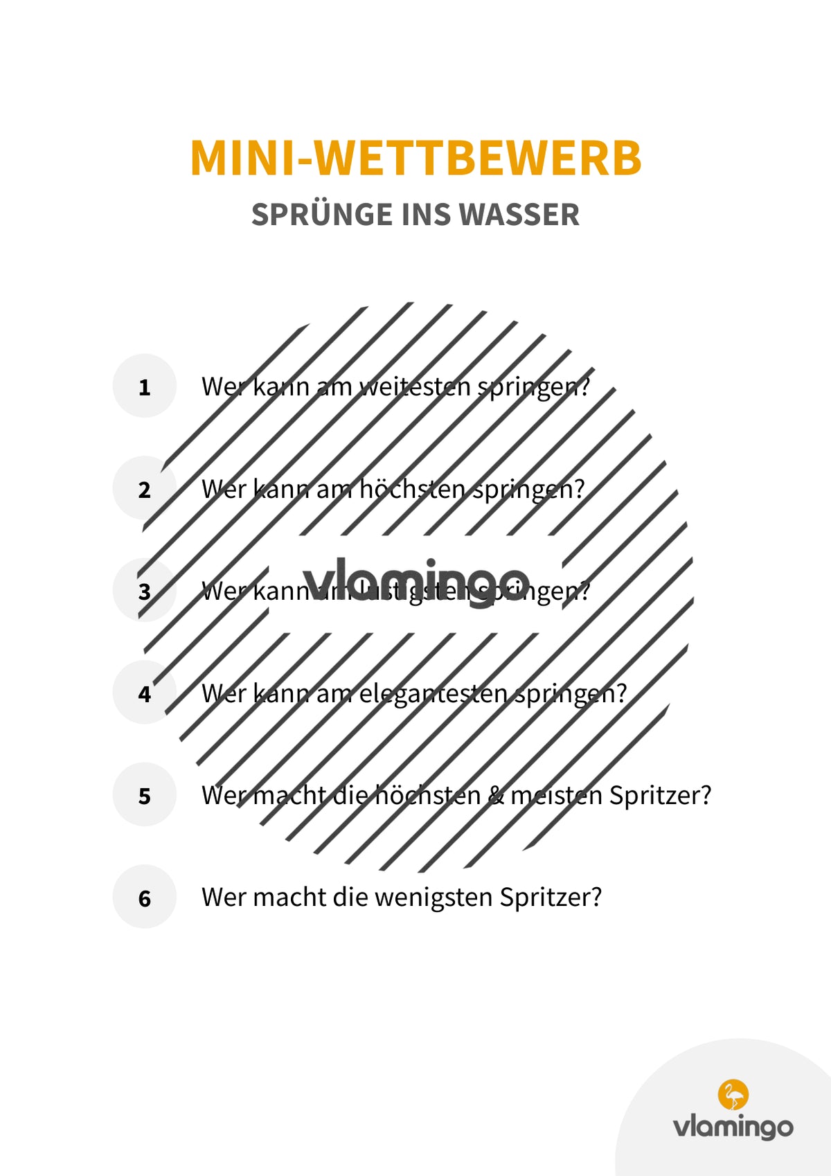 Sprünge ins Wasser: 30+ Übungskarten für den Schwimmunterricht