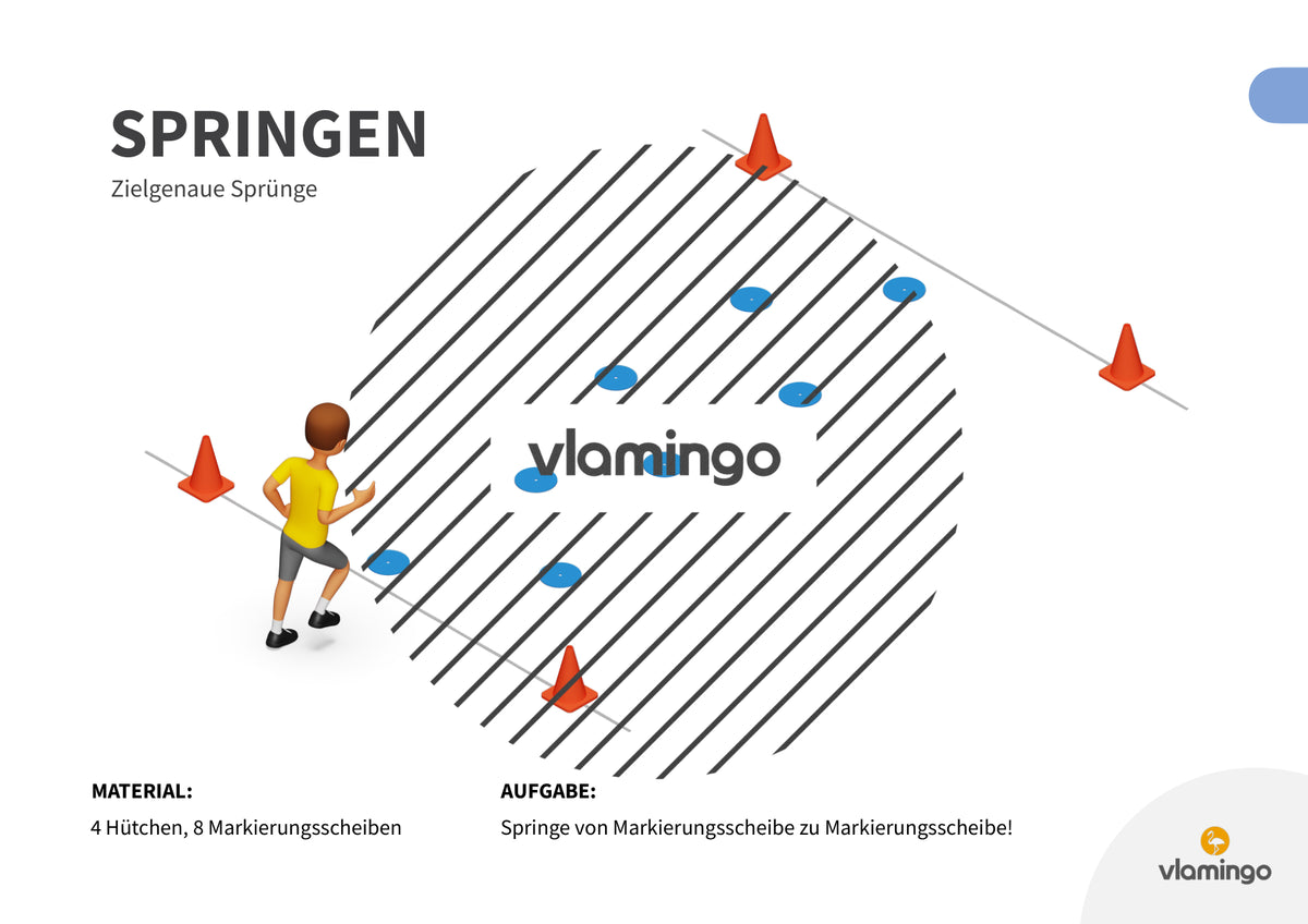 Sprunggarten: 50 Stationskarten für den Sportunterricht
