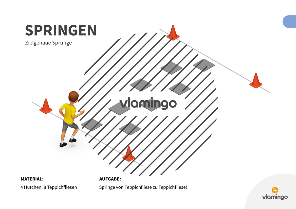 Sprunggarten: 50 Stationskarten für den Sportunterricht