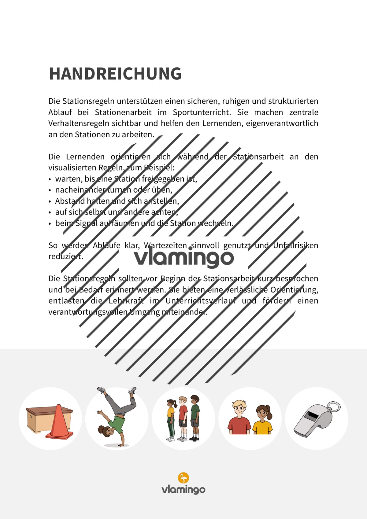Stationsregeln für den Sportunterricht (Stationenarbeit)