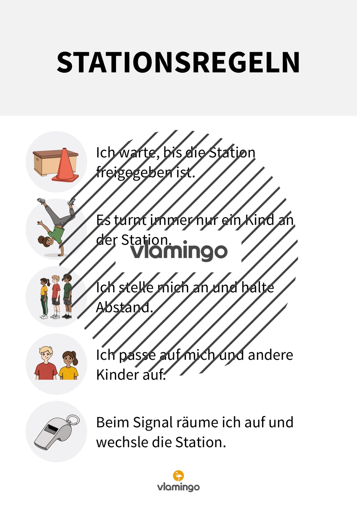 Stationsregeln für den Sportunterricht (Stationenarbeit)