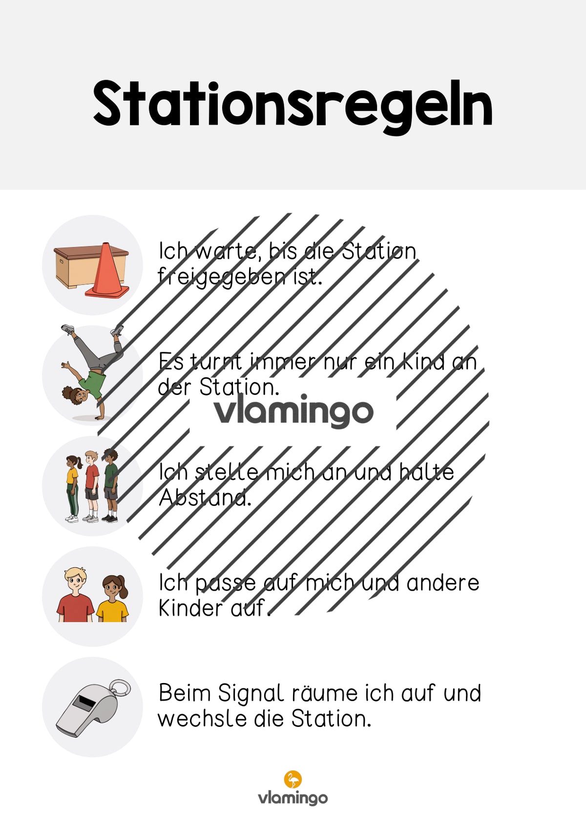 Stationsregeln für den Sportunterricht (Stationenarbeit)