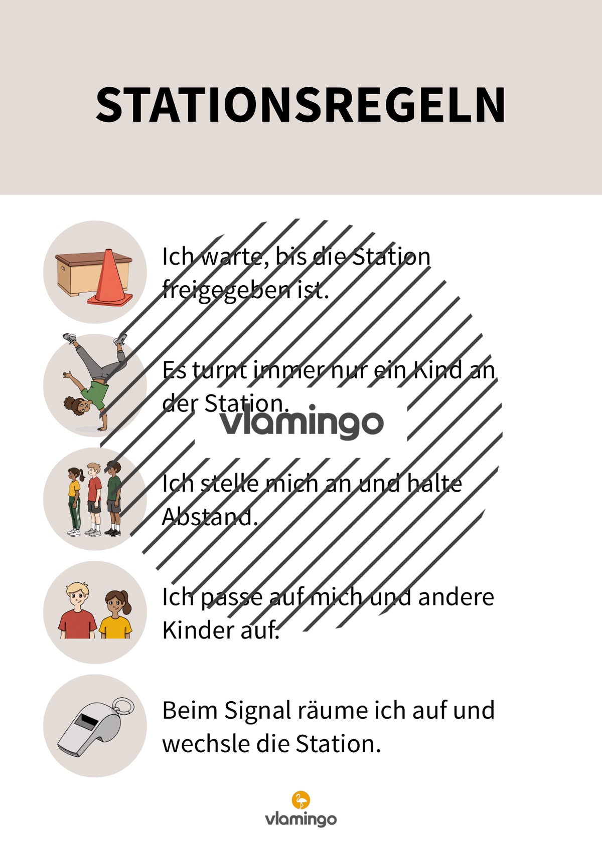 Stationsregeln für den Sportunterricht (Stationenarbeit)