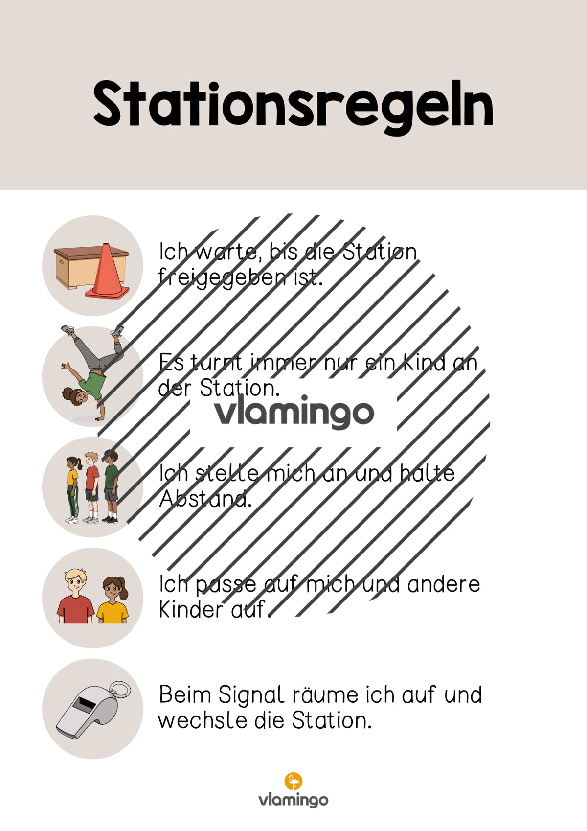 Stationsregeln für den Sportunterricht (Stationenarbeit)