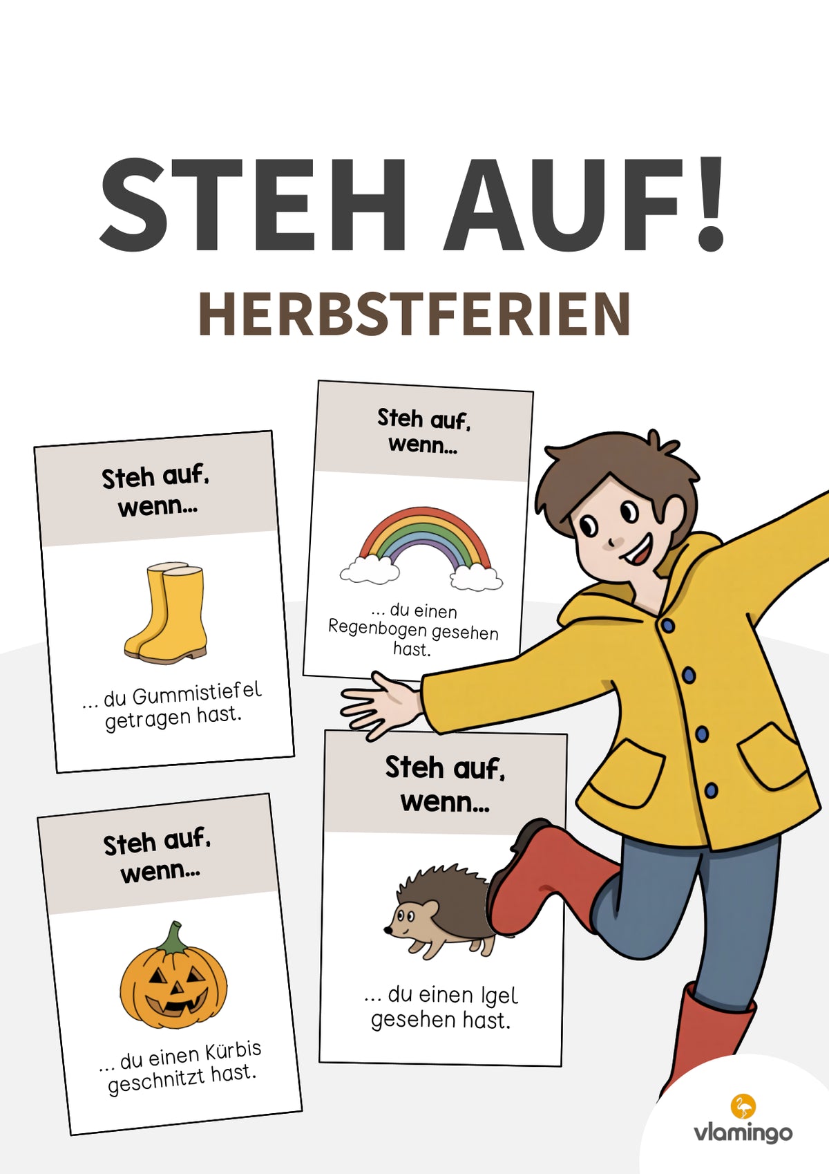 Steh auf, wenn... - Bewegungsspiel nach den Herbstferien