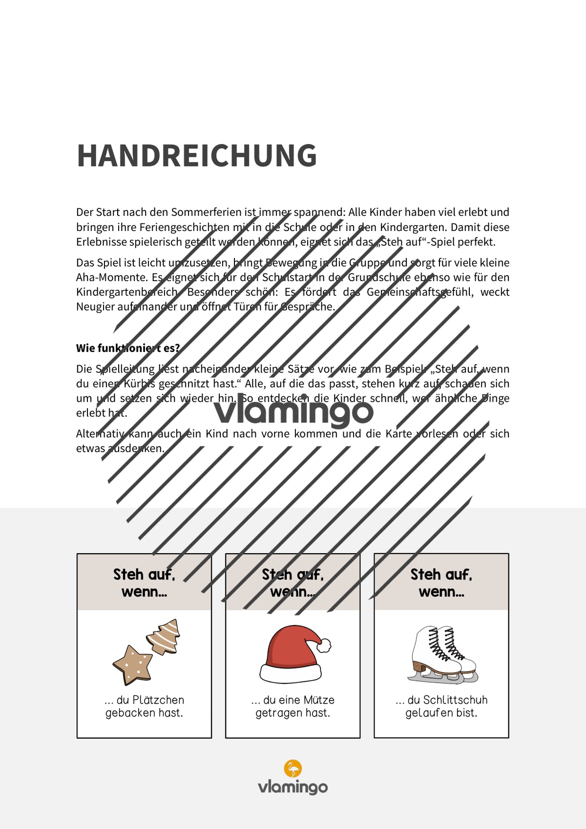 Steh auf, wenn... - Bewegungsspiel für den Schulstart nach den Winterferien (Kindergarten & Schule)