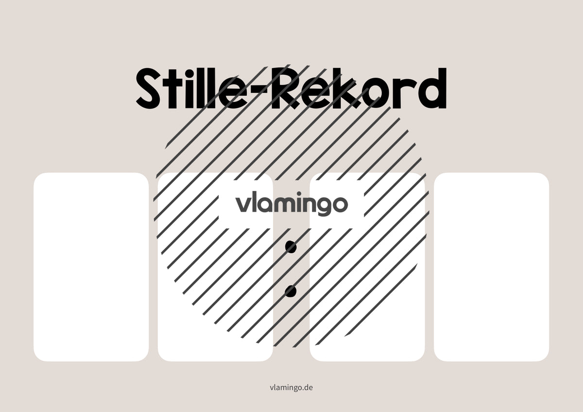 Stille-Rekord: Bildkarte zum Ausfüllen (Grundschule)